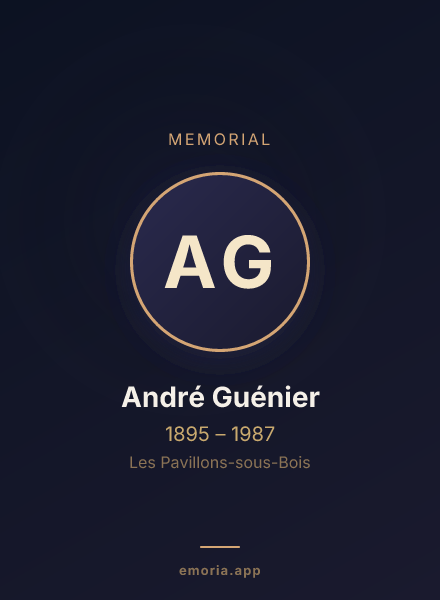 Memorial portrait of André Guénier