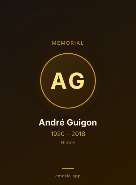 Memorial portrait of André Guigon