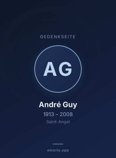 Gedenkportrait von André Guy