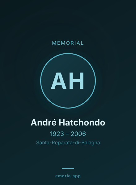 Memorial portrait of André Hatchondo