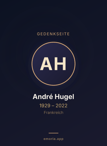 Gedenkportrait von André Hugel