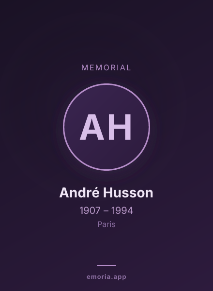 Memorial portrait of André Husson