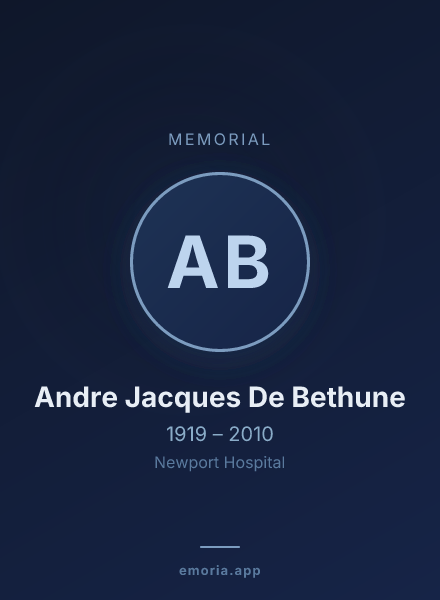 Memorial portrait of Andre Jacques De Bethune