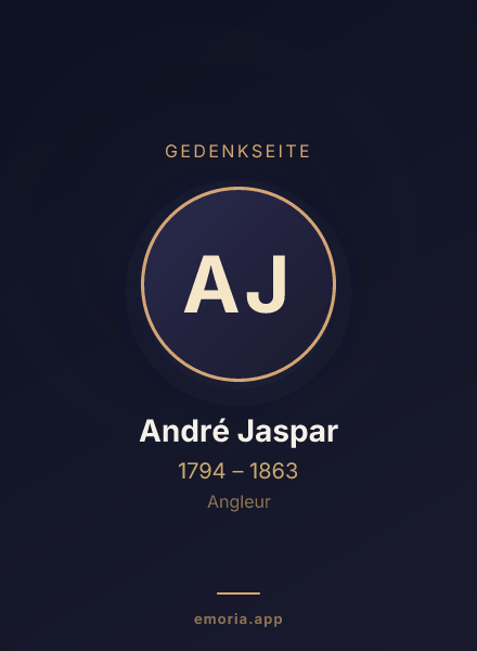 Gedenkportrait von André Jaspar