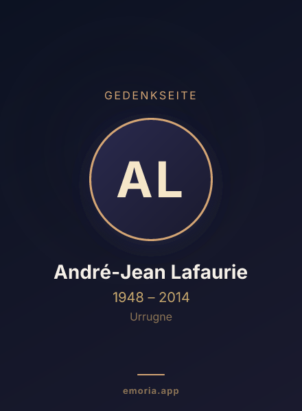Gedenkportrait von André-Jean Lafaurie