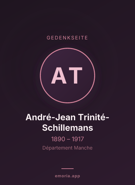 Gedenkportrait von André-Jean Trinité-Schillemans