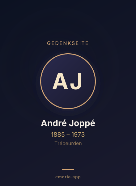 Gedenkportrait von André Joppé