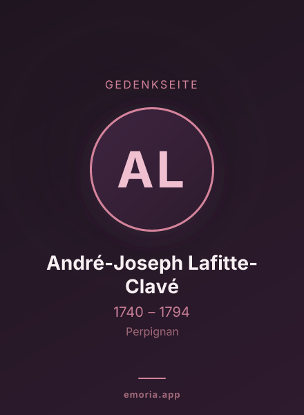 Gedenkportrait von André-Joseph Lafitte-Clavé