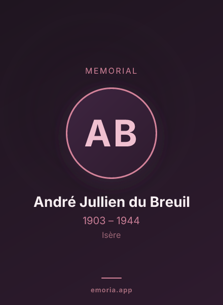 Memorial portrait of André Jullien du Breuil