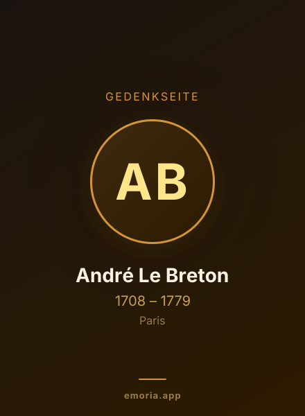 Gedenkportrait von André Le Breton