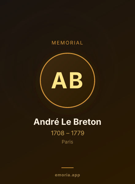 Memorial portrait of André Le Breton