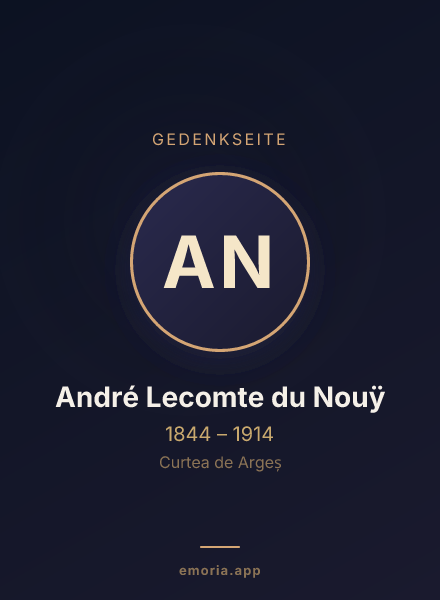 Gedenkportrait von André Lecomte du Nouÿ