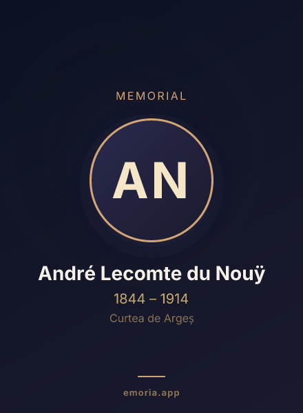 Memorial portrait of André Lecomte du Nouÿ