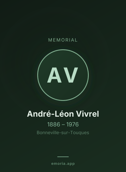 Memorial portrait of André-Léon Vivrel