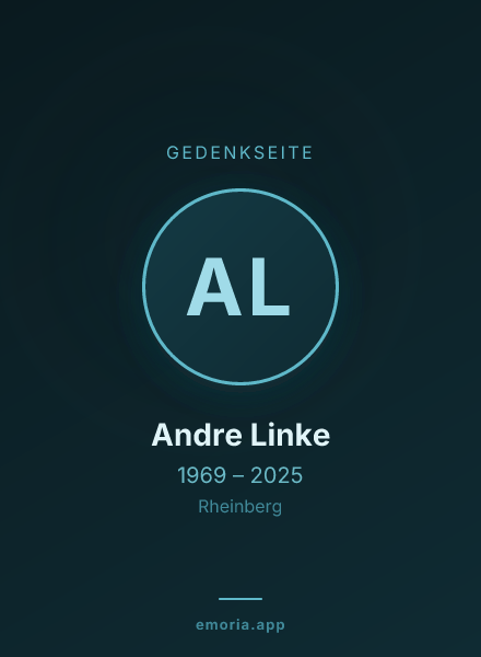 Gedenkportrait von Andre Linke