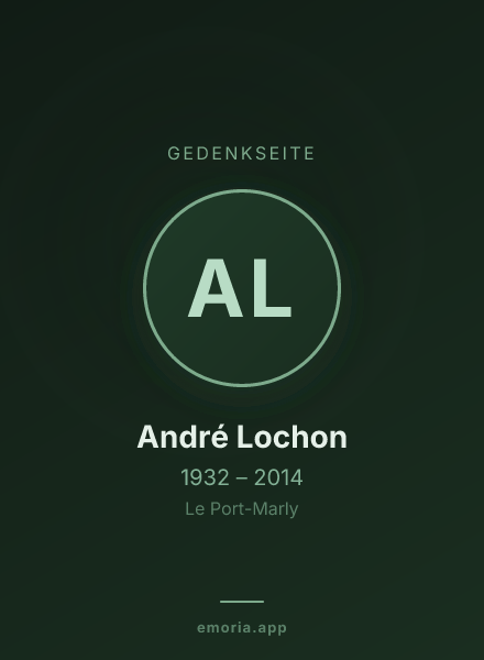 Gedenkportrait von André Lochon