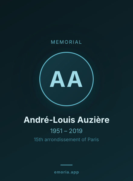 Memorial portrait of André-Louis Auzière