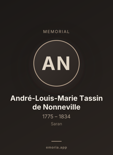 Memorial portrait of André-Louis-Marie Tassin de Nonneville