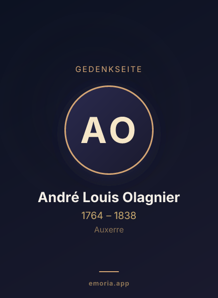 Gedenkportrait von André Louis Olagnier