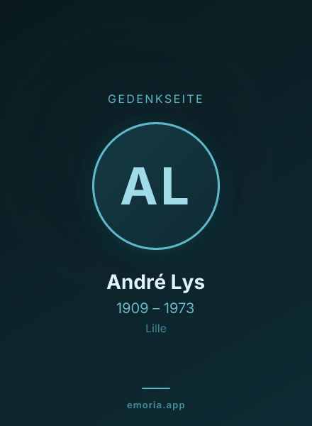 Gedenkportrait von André Lys