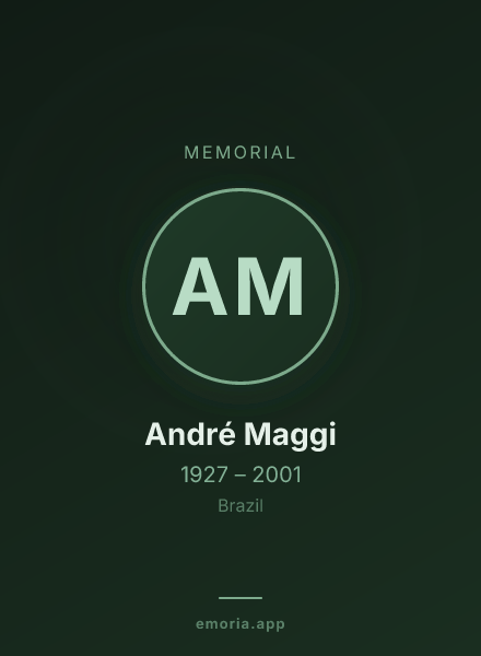 Memorial portrait of André Maggi