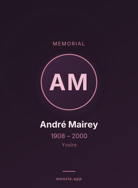 Memorial portrait of André Mairey