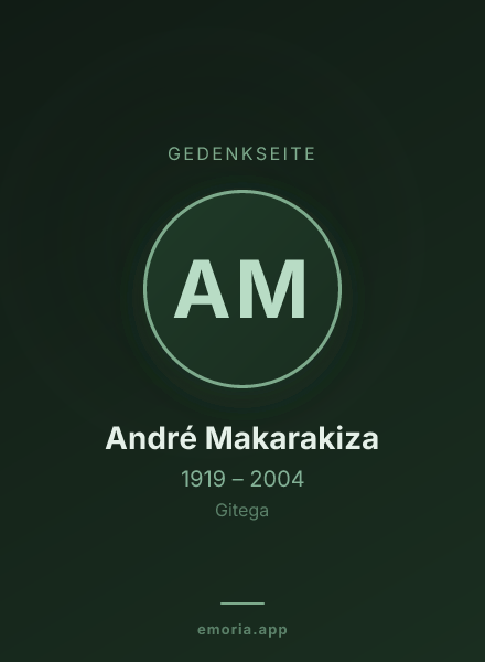 Gedenkportrait von André Makarakiza