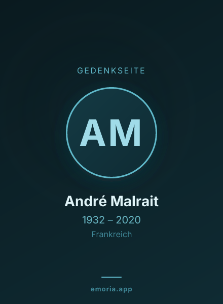 Gedenkportrait von André Malrait