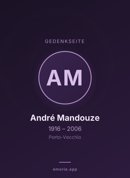 Gedenkportrait von André Mandouze