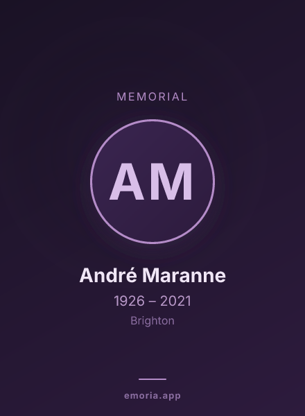 Memorial portrait of André Maranne