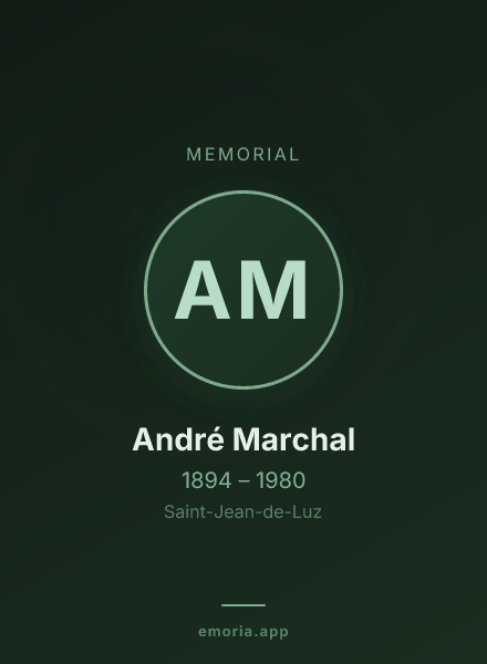 Memorial portrait of André Marchal