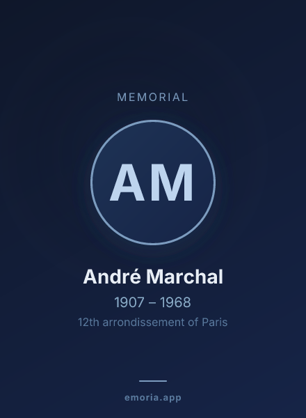 Memorial portrait of André Marchal