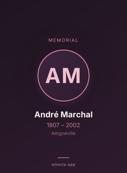 Memorial portrait of André Marchal
