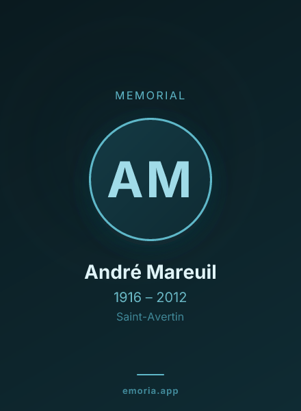 Memorial portrait of André Mareuil