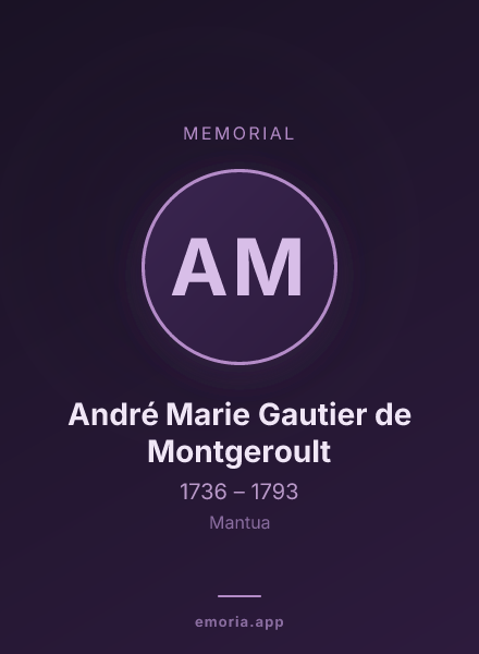 Memorial portrait of André Marie Gautier de Montgeroult