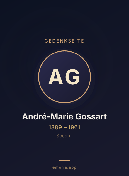Gedenkportrait von André-Marie Gossart