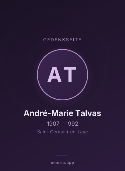 Gedenkportrait von André-Marie Talvas