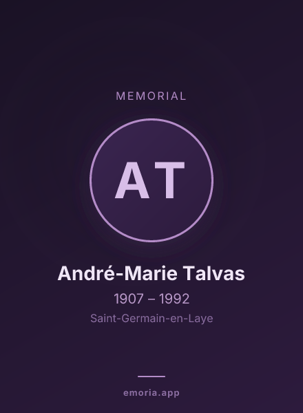 Memorial portrait of André-Marie Talvas