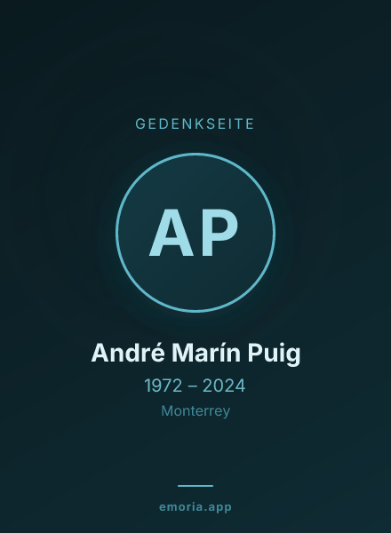 Gedenkportrait von André Marín Puig