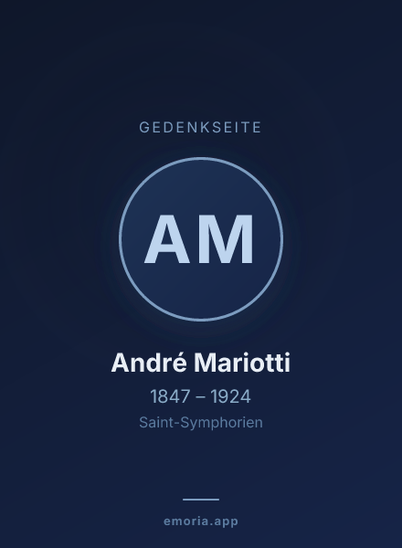 Gedenkportrait von André Mariotti