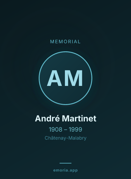 Memorial portrait of André Martinet