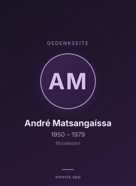 Gedenkportrait von André Matsangaíssa