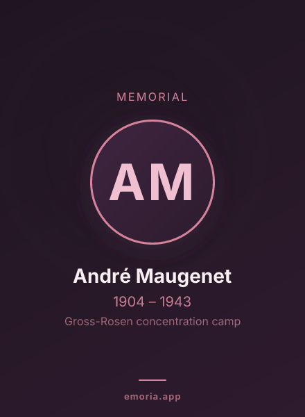 Memorial portrait of André Maugenet