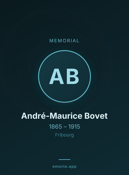 Memorial portrait of André-Maurice Bovet