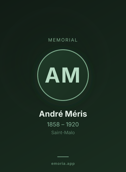 Memorial portrait of André Méris