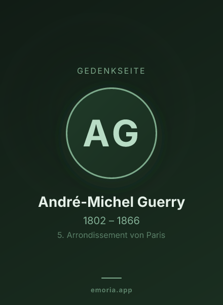 Gedenkportrait von André-Michel Guerry