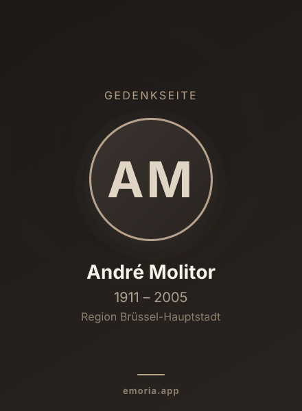 Gedenkportrait von André Molitor