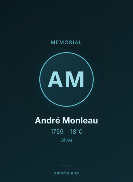 Memorial portrait of André Monleau