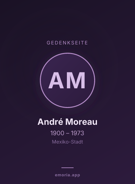 Gedenkportrait von André Moreau