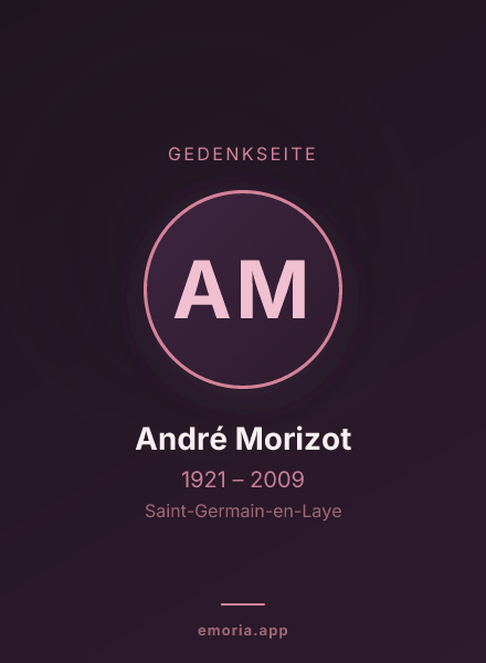 Gedenkportrait von André Morizot
